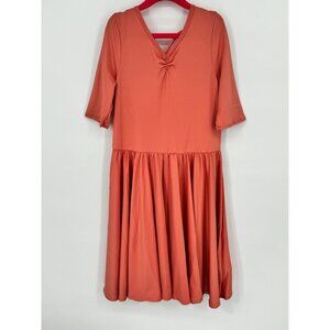 Dotdotsmile Girls Dress Size 8/10 Solid Salmon New With Tags